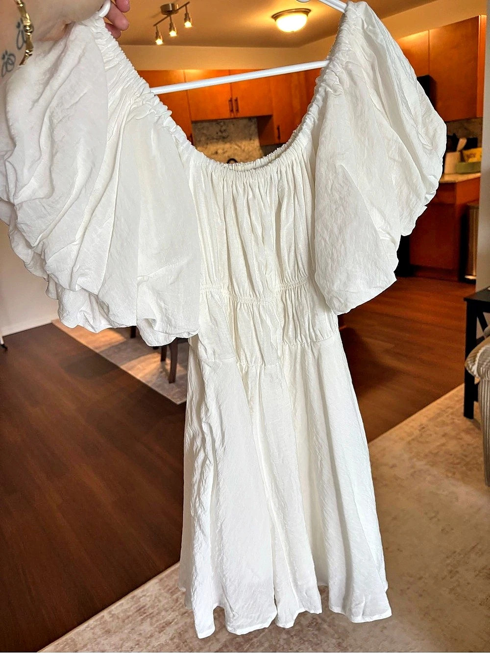 Princess Polly Puff Sleeve Mini Dress in White. Make offers!